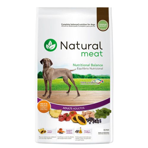 Alimento Natural Meat Perro Adulto Carne y Frutas