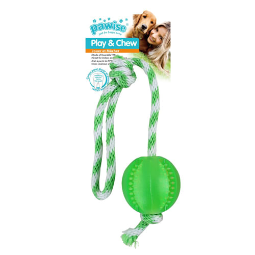 Pelota con Soga Pawise Play & Chew