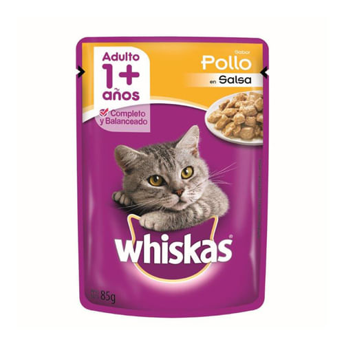 Pouch Whiskas para Gatos Adultos Pollo
