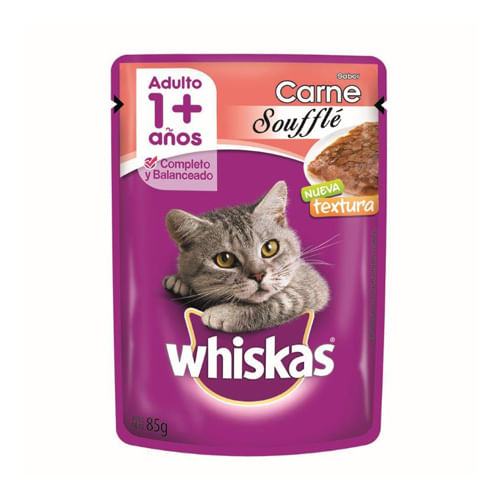 Whiskas Gato Adulto Pouch Soufle De Carne