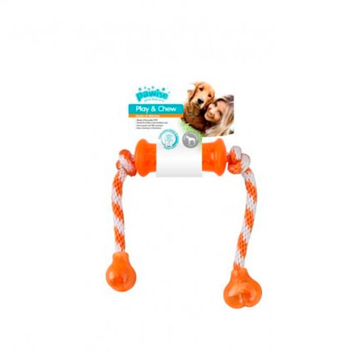 Hueso Con Soga Pawise Play And Chew Dumbbell