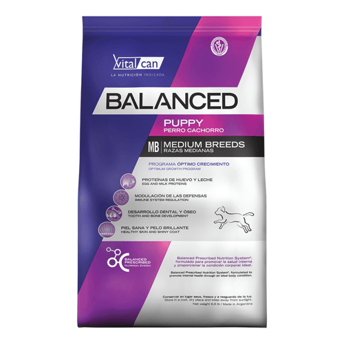 Alimento VitalCan Balanced para Perro Cachorro Mediano