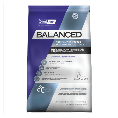 Alimento VitalCan Balanced para Perro Senior Mediano