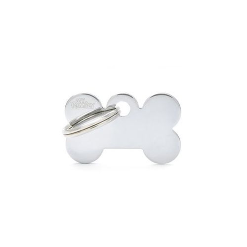 Chapita My Family Hueso De Aluminio Cromado