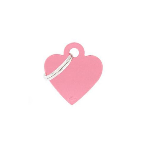 Chapita My Family Corazón De Aluminio Rosa