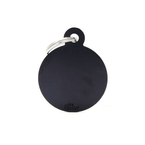 Chapita My Family Círculo De Aluminio Negro