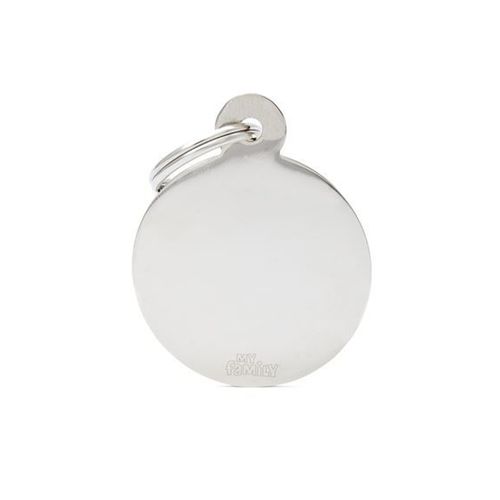 Chapita My Family Círculo De Aluminio Cromado