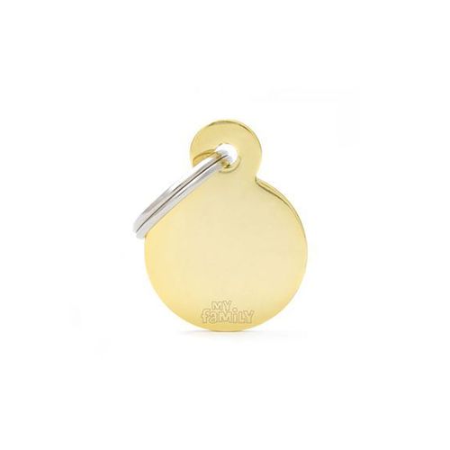 Chapita My Family Círculo De Aluminio Dorado