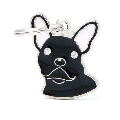 Chapita My Family Bulldog Francés Negro