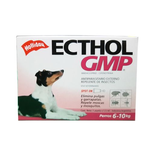Pipeta Ecthol GMP Antipulgas Y Garrapas Para Perro
