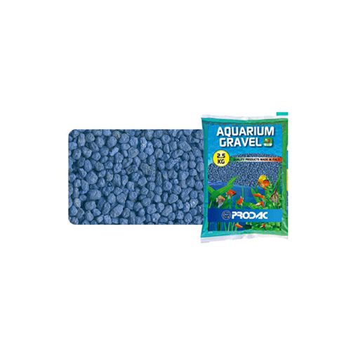 Grava De Cuarzo Azul 2-3 Mm Para Peceras