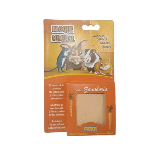 Bloque Mineral Para Roedores Porta Zanahoria