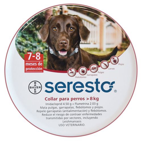 Seresto Collar contra Pulgas y Garrapatas Perros y Gatos