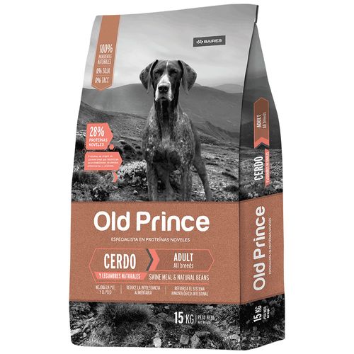 Alimento Old Prince Novel Cerdo y Legumbres para Perro Adulto