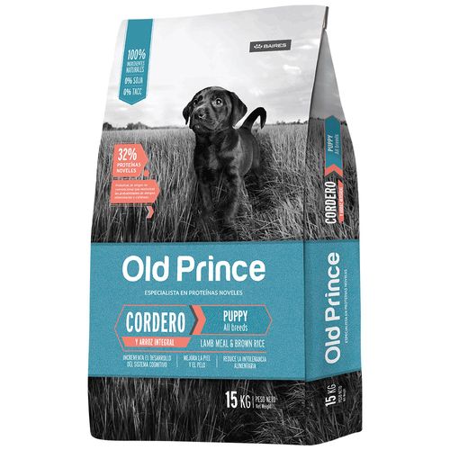 Alimento Old Prince Novel Cordero y Arroz Perro Cachorro