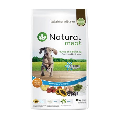 Natural Meat Cachorro Carne y Fruta