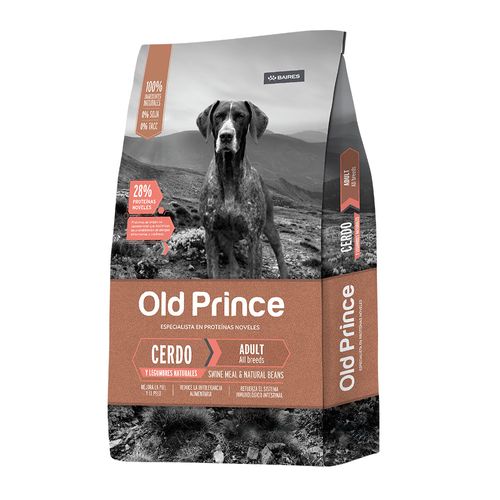 Alimento Old Prince Novel Adulto Cerdo Legumbres - 3 Kg