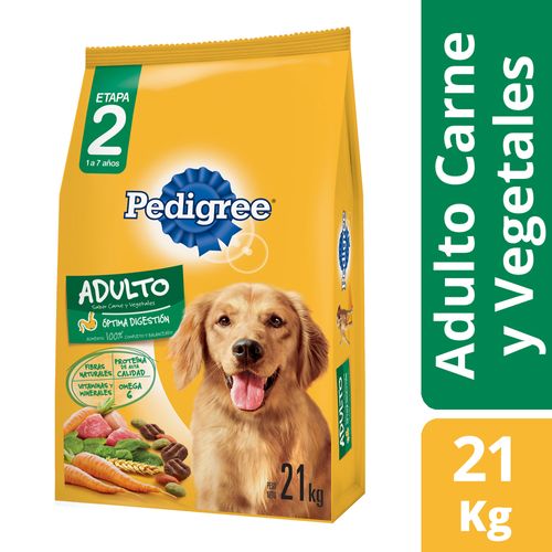 Alimento Pedigree Carne y Vegetales Para Adulto