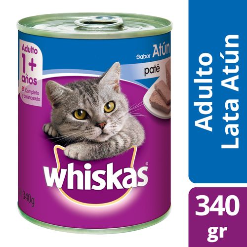 Lata Whiskas para Gatos Adultos Atún