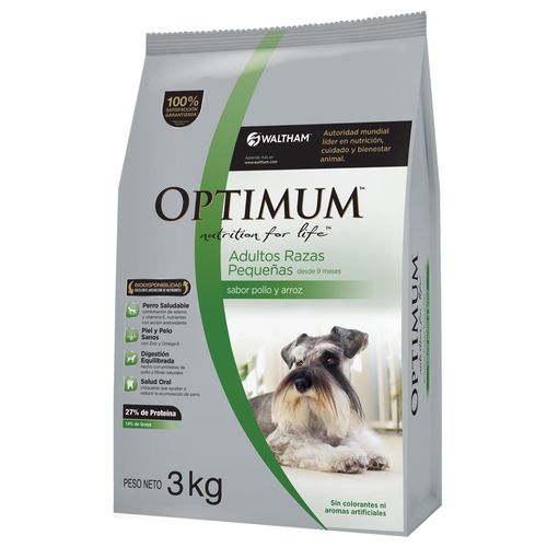 Alimento Optimum Perro Adulto Raza Pequeña