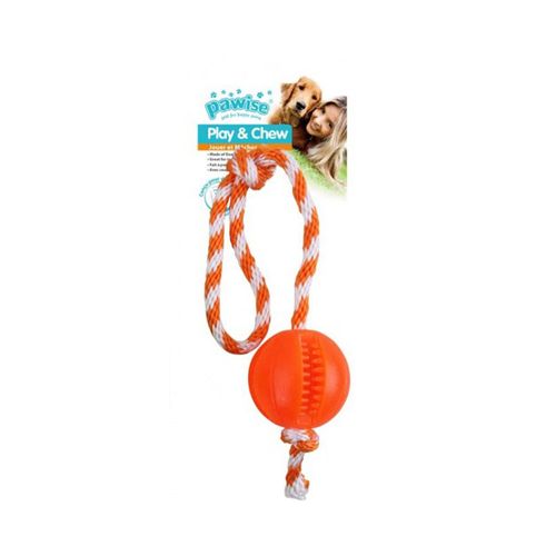 Pelota Con Soga Pawise Play And Chew