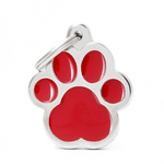 Chapita-My-Family-Classic-Pawprint-Roja