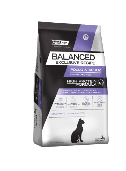 Alimento Balanced Exclusive Pollo y Arroz Gato Adulto