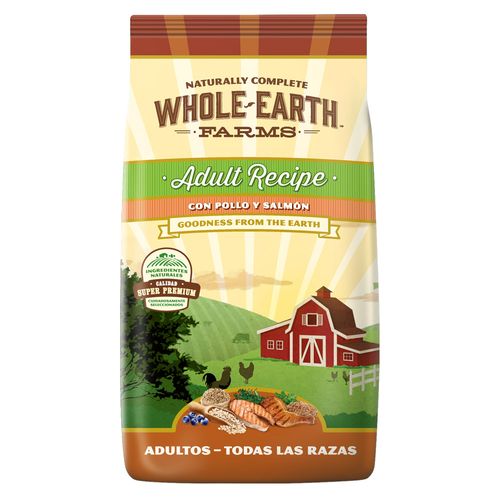 Alimento Whole Earth Farms Pollo y Salmón Perro Adulto