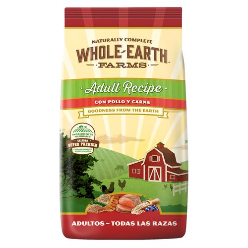 Alimento Whole Earth Farms Pollo y Carne Perro Adulto