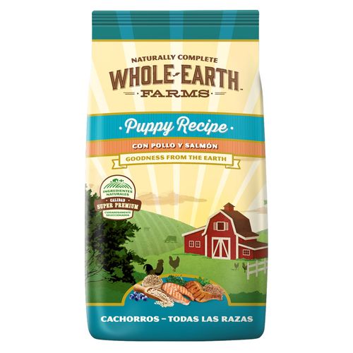 Alimento Whole Earth Farms Pollo y Salmón Perro Cachorro