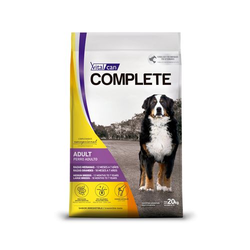 Alimento Complete Perro Adulto Raza Mediana y Grande