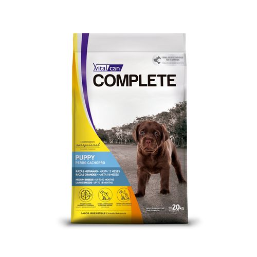 Alimento Complete Perro Cachorro Raza Mediana y Grande