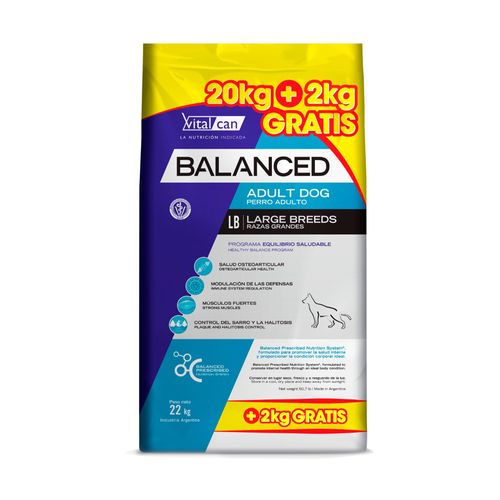 Alimento Balanced Perro Adulto Raza Grande
