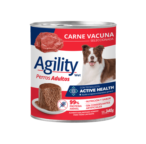 Lata Agility Carne Perro Adulto