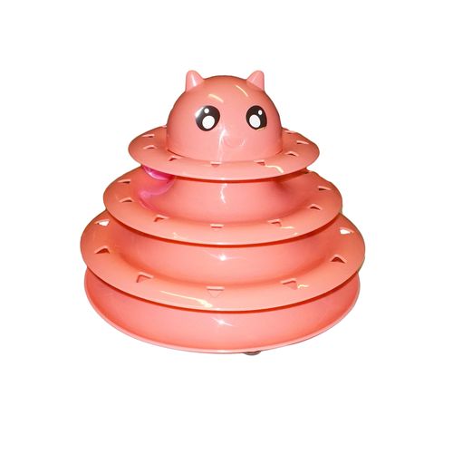 Juguete con Pelotas Animal Pet 3 Niveles Rosa