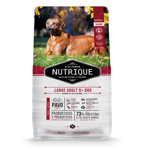 Alimento Nutrique Perro Adulto 6+ Raza Grande