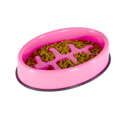 Comedero M-Pets Fishbone Comelento Rosa
