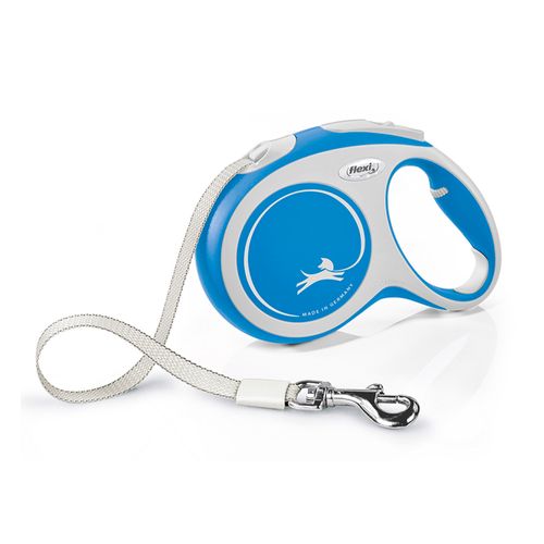 Correa Retractil Flexi New Comfort Celeste 5M