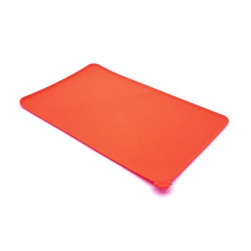 Bandeja Animal Pet Rectangular de Silicona Roja