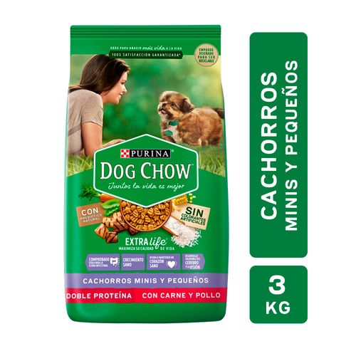 Alimento Dog Chow Cachorro Pequeño sin Colorantes