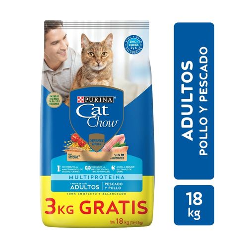 Cat Chow Adulto Pescado y Pollo Bonus Bag