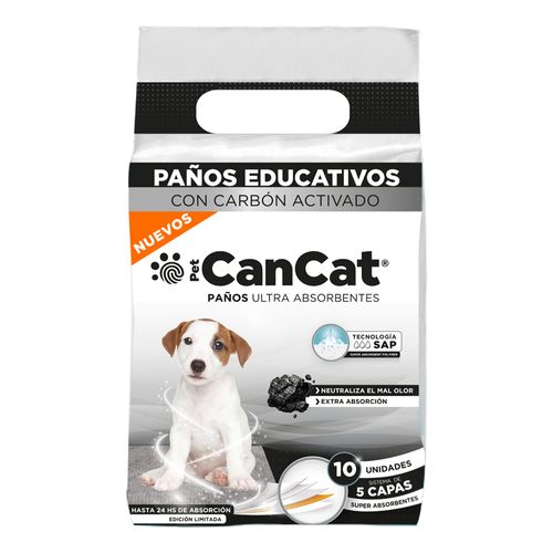 Paños Sanitarios Cancat Carbón Activado 60x60 cm