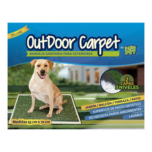 Bandeja Sanitaria PañoPet OutDoor Carpet 55x70 cm