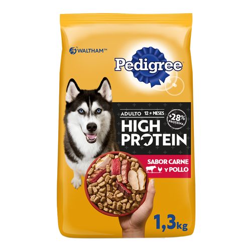 Alimento Pedigree High Protein Carne y Pollo Para Adulto
