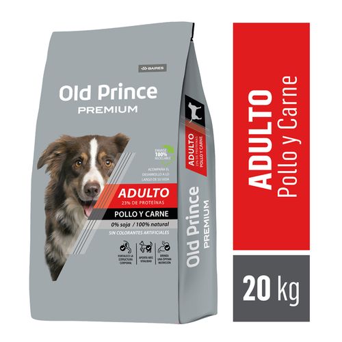 Alimento Old Prince Premium de Pollo y Carne Perro Adulto Raza Mediana