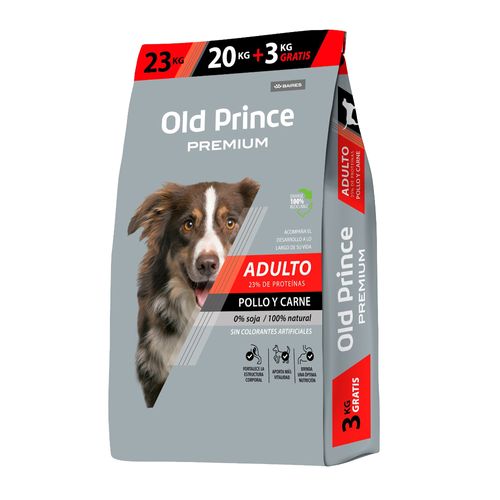 Alimento Old Prince Premium de Pollo y Carne Perro Adulto Raza Mediana
