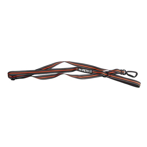 Correa Hiking M-Pets Naranja y Negro