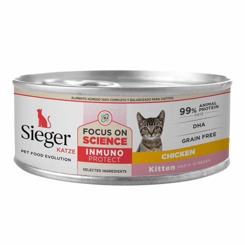 Lata Sieger Pollo Para Gatito