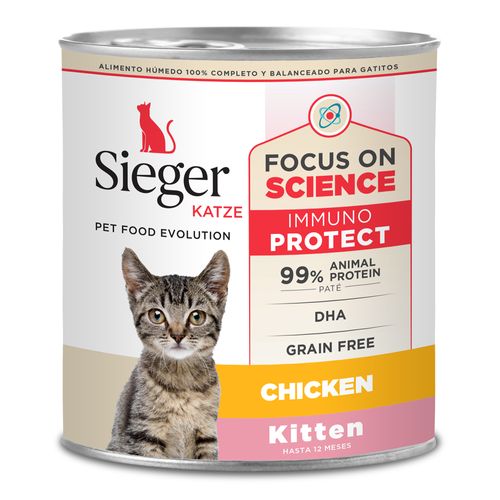 Lata Sieger Pollo Para Gatito