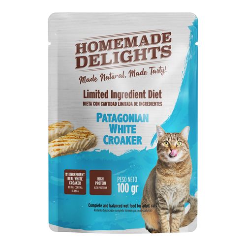 Pouch Homemade Delights Patagonian White Croaker Gato Adulto